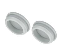 QUARKZMAN 2pz Tappo in Silicone per Fori, Montaggio Dia 34.6mm/1.4" Larghezza Scanalatura Stretta 5mm Tappi Copriforo Pannello Rotondo a Filo Gomma Impermeabili per Laboratorio, Grigio