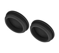 QUARKZMAN 2pz Tappo in Silicone per Fori, Montaggio Dia 40.6mm/1.6" Larghezza Scanalatura Stretta 5mm Tappi Copriforo Pannello Rotondo a Filo Gomma Impermeabili per Laboratorio, Nero