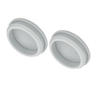 QUARKZMAN 2pz Tappo in Silicone per Fori, Montaggio Dia 44.6mm/1.8" Larghezza Scanalatura Stretta 5mm Tappi Copriforo Pannello Rotondo a Filo Gomma Impermeabili per Laboratorio, Grigio