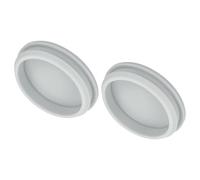 QUARKZMAN 2pz Tappo in Silicone per Fori, Montaggio Dia 54.6mm/2.1" Larghezza Scanalatura Stretta 5mm Tappi Copriforo Pannello Rotondo a Filo Gomma Impermeabili per Laboratorio, Grigio