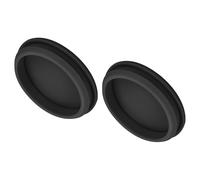 QUARKZMAN 2pz Tappo in Silicone per Fori, Montaggio Dia 58.6mm/2.3" Larghezza Scanalatura Stretta 5mm Tappi Copriforo Pannello Rotondo a Filo Gomma Impermeabili per Laboratorio, Nero