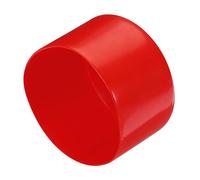QUARKZMAN 2pz terminali in gomma da 70 mm ID in vinile per tubo tondo copri bullone protezioni per filettatur, colore rosso