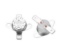 QUARKZMAN 2pz Termostato KSD301 130°C/266°F 16A Normalmente Chiuso N.C Regola Interruttore a Disco Snap per Microonde,Forno,Macchina da Caffè,Materiale Ceramico