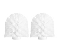 QUARKZMAN 2pz Testine di Ricambio per Spazzola WC 12mm, Spazzola WC a Forma di Palla Rotonda Pulizia delle Teste delle Spazzole Bianco