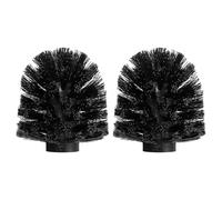 QUARKZMAN 2pz Testine di Ricambio per Spazzola WC 12mm, Spazzola WC Pulizia Testine Scopino a Forma di Palla Rotonda Nero