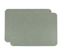 QUARKZMAN 2pz Toppa in Tessuto Lino 8" x 11" Nastro Autoadesivo per Riparazioni in Lino Pregiato per Biancheria Divani Tappezzerie Mobili Cuscini Abbigliamento, Grigio Verde