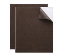 QUARKZMAN 2pz Toppe Riparazione 20.5x25cm Toppe Riparazione Autoadesive Lino, Toppe Riparazione Impermeabili per Piumini, Tende, Sacchi a Pelo, Seggiolini Auto (Marrone Scuro)