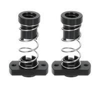 QUARKZMAN 2pz Tr8x2 T8 Dado a Molla Anti-Gioco in POM, Eliminazione Dado Gap (Filettatura Acme, 2mm Passo, 1 Avviamenti, 2mm Passo) con 2-M3 Fori per Parti Fai Da Te CNC Stampante 3D