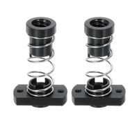 QUARKZMAN 2pz Tr8x4 T8 Dado a Molla Anti-Gioco in POM, Eliminazione Dado Gap (Filettatura Acme, 2mm Passo, 2 Avviamenti, 4mm Passo) con 2-M3 Fori per Parti Fai Da Te CNC Stampante 3D