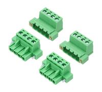 QUARKZMAN 2Set PCB Morsettiera a Vite Connettore 4 Pin Passo 5,08mm Verde