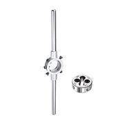 QUARKZMAN 3/8-16 UNC Tondo Fili Macchina Fili Filettatura Fili 1.2" OD Utensile Acciaio Fili Calcio Manico Chiave 30mm Dia M10-M11 Metrico Tondo Fili Porta
