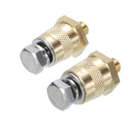 QUARKZMAN 3/8" Batteria Terminale Ricarica Pallet Positivo O Negativo Batteria Terminale Connettore Pallone Adattatore 3/8-16unc" Perno Prolunga Viti Dadi 1 Coppia