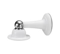 QUARKZMAN 3.8" Fermaporte Magnetico, Fermaporte Magnetico per Montaggio a Parete e Pavimento, Fermaporte Senza Foratura con Adesivo per Porte Bagagli RV, Casa, Ufficio, Bianco