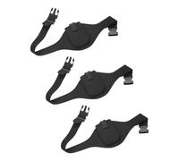 QUARKZMAN 3 Cinturini Microfono, 70-100 cm Regolabile Elastico Traspirante Assorbente Sudore per Supporto Microfono, Microfono Teatro, Nero