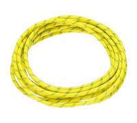 QUARKZMAN 3 Metri/9,8 Piedi 14AWG Cavo Silicone Intrecciato Alta Temperatura -60 a 300 Gradi Celsius Cavo Elettrico Isolato Resistente per Industria, Giallo Verde