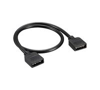 QUARKZMAN 3 Perni ARGB Splitter Cavo x 1pz Femmina a Femmina Prolunga Cavo Filo per LED Striscia e Ventola Connettore, [Nero, 30cm]