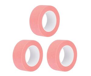 QUARKZMAN 3 Pezzi 1 Pollice di Larghezza 14 Iarde Nastro Adesivo Rosa per Pittori Rotoli per Casa Ufficio Commerciale Appaltatore Pittura Pulita Senza Gocce Carta Crespa Larga