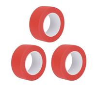 QUARKZMAN 3 Pezzi 1 Pollice di Larghezza 14 Iarde Nastro Adesivo Rosso per Pittori Rotoli per Casa Ufficio azienda Edile Pittura Pulita Senza Gocce Carta Crespa Larga