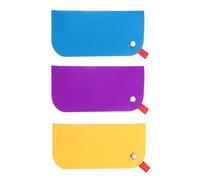 QUARKZMAN 3 pezzi Borsa Morbida per Occhiali Custodia Portatile in Feltro Portaocchiali, Blu, Giallo, Viola