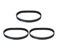 QUARKZMAN 3 Pezzi Cinghia di Distribuzione in Gomma HTD-5M, 77 Denti, 385mm Lunghezza Passo x 15mm Larghezza x 3,6mm Altezza, Cinghie Dentata Puleggia a Circuito Chiuso