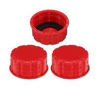 QUARKZMAN 3 Pezzi Di Tappo Per Tanica Di Benzina, Tappo Per Tanica Di Benzina Con Filettatura Grossa Sostitutivo Per Taniche Di Benzina Gas Acqua, Rosso