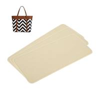 QUARKZMAN 3 Pezzi Felt Base Shaper, 12.01x5.12 Inserto Per Fondo Borsa Base Shaper Pad Feltro Fibre Chimica Fodera Interna Per Borsa A Mano Tote Bag Zaino, Beige
