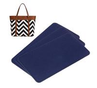 QUARKZMAN 3 Pezzi Feltro Base Sagomata 10.63x5.51 Fibre Chimica Blu Scuro