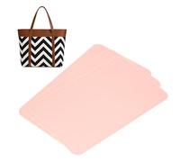 QUARKZMAN 3 Pezzi Feltro Base Sagomata, 11.42x7.09 Inserto Per Fondo Borsa Feltro Chimico Rinforzo Per Borsa A Mano Tote Zaino, Rosa