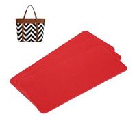 QUARKZMAN 3 Pezzi Feltro Base Sagomata, 30.5x13cm / 12.01x5.12 Inserto Per Fondo Borsa Sottostante Sagoma Feltro Fibre Chimica Rivestimento Per Borsa A Mano Tote Bag Zaino, Rosso