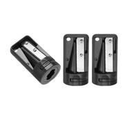 QUARKZMAN 3 Pezzi Temperamatite da Falegname Carpentiere per Matita da Falegname Temperamatite Portatile per Lavorazione del Legno per Matita Muratore Cantiere (Nero)