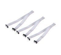 QUARKZMAN 3 Pz Cavo a Nastro Piatto Idc, Passo 2.54mm Larghezza 20mm Lunghezza 50cm 16 Pin Fc a Fc Cavo a Nastro Piatto Flessibile Connettore Ponticello per PC, Display a LED