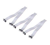 QUARKZMAN 3 Pz Cavo a Nastro Piatto Idc, Passo 2.54mm Larghezza 25mm Lunghezza 50cm 20 Pin Fc a Fc Cavo a Nastro Piatto Flessibile Connettore Ponticello per PC, Display a LED