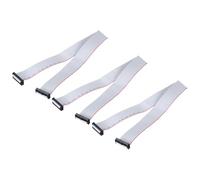 QUARKZMAN 3 Pz Cavo a Nastro Piatto Idc, Passo 2.54mm Larghezza 30mm Lunghezza 50cm 24 Pin Fc a Fc Cavo a Nastro Piatto Flessibile Connettore Ponticello per PC, Display a LED