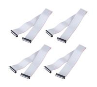 QUARKZMAN 3 Pz Cavo a Nastro Piatto Idc, Passo 2.54mm Larghezza 43mm Lunghezza 50cm 34 Pin Fc a Fc Cavo a Nastro Piatto Flessibile Connettore Ponticello per PC, Display a LED