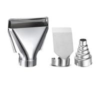 QUARKZMAN 3 Pz Kit Ugelli Per Pistola Termica 40/36/37 Mm Acciaio Inox Accessorio Resistente Al Calore Ricambio Attacco Per Stazione Saldatura Ad Aria Calda Attrezzo Ugello Pistola Termica