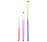 QUARKZMAN 3 Righelli Acrilici Trasparente Gradiente Tridimensionale | Trasparenti Diritti, 15/20/30cm Metrico, Righello Plastico Cubo Quadrato, Strumento Di Misura