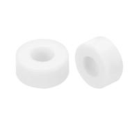 QUARKZMAN 30 Pz Rondelle in Ceramica, 5.5 x 12 x 5mm Rondelle Piane Resistenti al Calore Isolate Protezione Separatore per Fascio di Cavi, Protezione per Cavi
