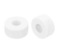 QUARKZMAN 30 Pz Rondelle in Ceramica, 6.5 x 16 x 8mm Rondelle Piane Resistenti al Calore Isolate Protezione Spaziatori per Fascio di Cavi, Protezione del Filo