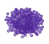 QUARKZMAN 300 Pezzi 20L Bottoni da Cucire 12,5mm (1/2") Bottone di Ricambio Rotondi Piatti in Resina a 4 Fori per Cappotti Cucito Abbigliamento Fai Da Te, Viola