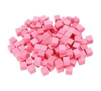 QUARKZMAN 300 Pezzi Cubetti Di Legno Per Artigianato, 1cm Cubo Di Legno Massello Non Finito Per Progetti Fai Da Te Regali Personalizzati, Rosa