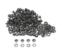 QUARKZMAN 300 Set Kit Occhielli in Metallo 4,5mm 3/16" Foro Occhielli per Teloni Occhiello con Rondelle per Scarpe Vestiti Cintura Etichetta Borsa Tessuto Pelle Progetto, Grigio Scuro