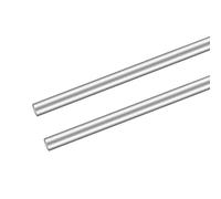 QUARKZMAN 300 x 3mm Rotondo Asta x 2pz Inossidabile Acciaio Solido Estruso Asta Barra Stock per Fai-da-Te Artigianato, [Argentato Tono]