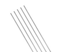 QUARKZMAN 300mm x 2,5mm Inossidabile Acciaio 304 x 5pz Aste di Acciaio Inox Lineare Albero Metrico Rotondo Barra Asta Terra Stock per Bricolage Fai-Da-Te