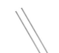 QUARKZMAN 300mm x 4mm Inossidabile Acciaio 304 x 2pz Aste di Acciaio Inox Lineare Albero Metrico Rotondo Barra Asta Terra Stock per Bricolage Fai-Da-Te