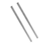 QUARKZMAN 300mm x 8mm Inossidabile Acciaio 304 x 2pz Aste di Acciaio Inox Lineare Albero Metrico Rotondo Barra Asta Terra Stock per Bricolage Fai-Da-Te