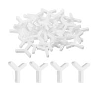 QUARKZMAN 300pz Distanziatori in Plastica a Forma di Y 3mm (1/8") Bianco | per Piastrelle Parete Pavimento Esagonali, per Installazione Ceramiche