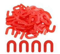 QUARKZMAN 300pz Distanziatori per Piastrelle con Spessore a Ferro di Cavallo 3mm 1/8" Forma a U Distanziatori Piastrelle Pavimento in Plastica per Pareti Pavimenti, Rosso
