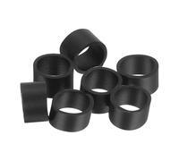 QUARKZMAN 300pz Elastici in Gomma Siliconica, 6x5mm Fascette in Silicone Fascette Fermacavi Elastici Resistenti Antiscivolo per Avvolgimenti Avvolgimento Cavi Borse, Nero