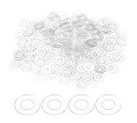 QUARKZMAN 300Pz Rondelle Piatte PVC M3.5 ID 3.5mm OD 6mm Spessore 0.3mm Guarnizione Tenuta Spaziatore Rondelle Metriche rotondo Ricambio Per Tubi Acqua Guarnizioni Maniglie Porta Doccia