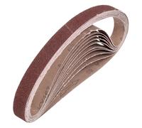 QUARKZMAN 30mm x 330mm Cinture Di Levigatura, 10 Pz 60 Grana Ossido Di Alluminio Cintura Abrasiva Per Levigatrice Per Lavorazione Del Legno, Lucidatura Dei Metalli, Affilatura Dei Coltelli
